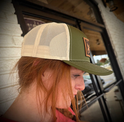 Southern Culture State Tradition Dark Leather Patch Snapback Hat