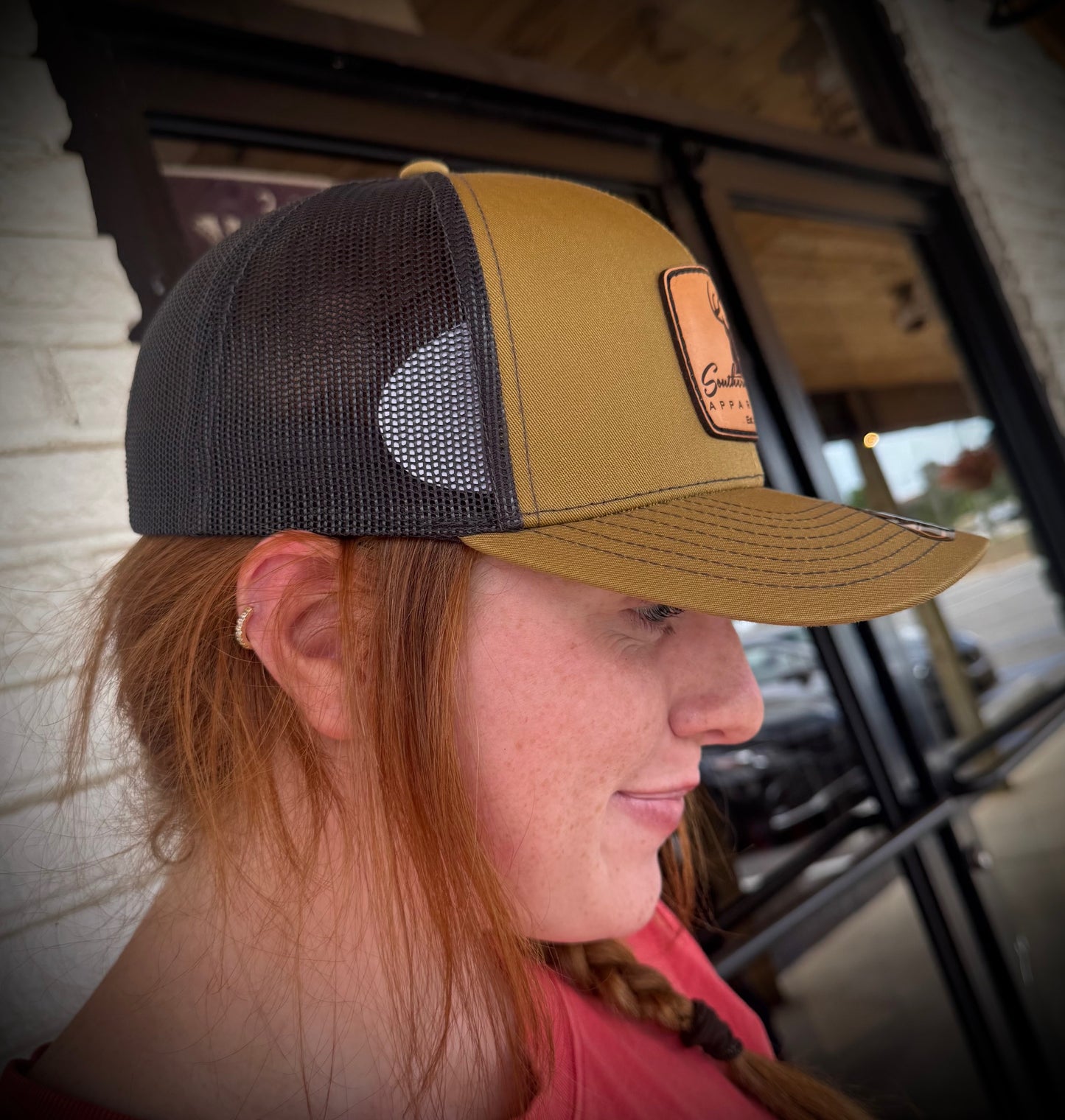 Southern Culture Buck Leather Patch Snapback Hat