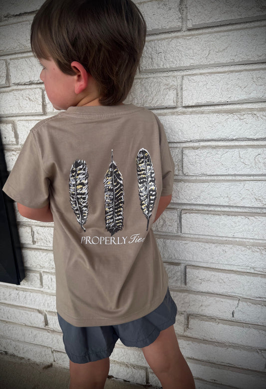 Properly Tied Baby Triple Feather S/S TEE Shirt