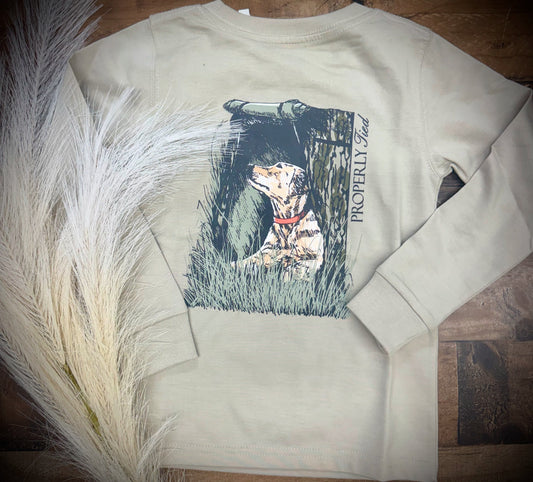 Properly Tied Youth Boys Mossy Oak Lab L/S TEE Shirt