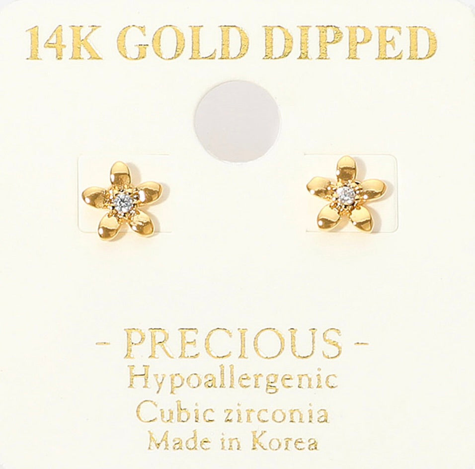 Petite Floral Studs