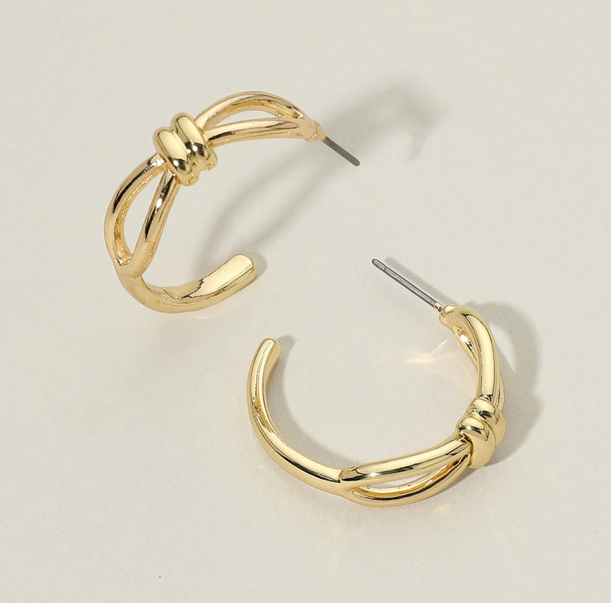 Knot Accent Hoops