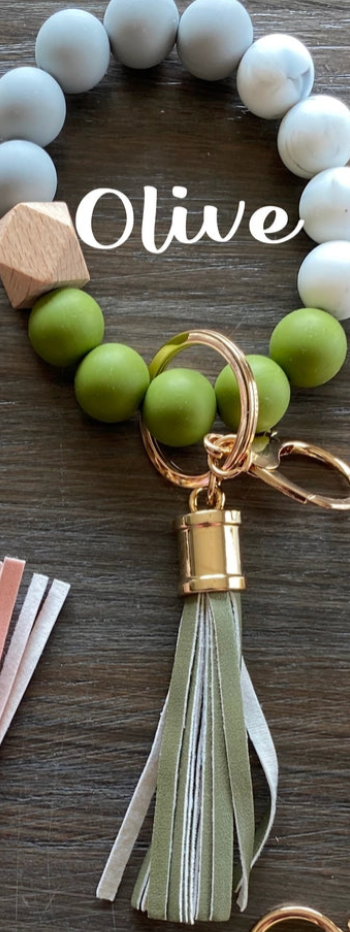 Jillian Ink Silicone Bead Keychain Wristlet