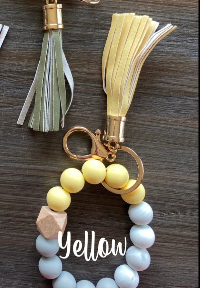 Jillian Ink Silicone Bead Keychain Wristlet