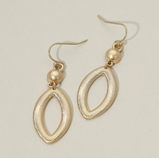 Oval Link Drop Earrings