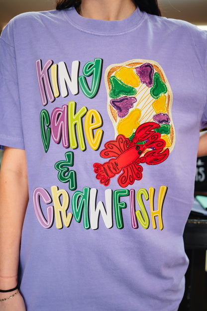 King Cake and Crawfish S/S Tee