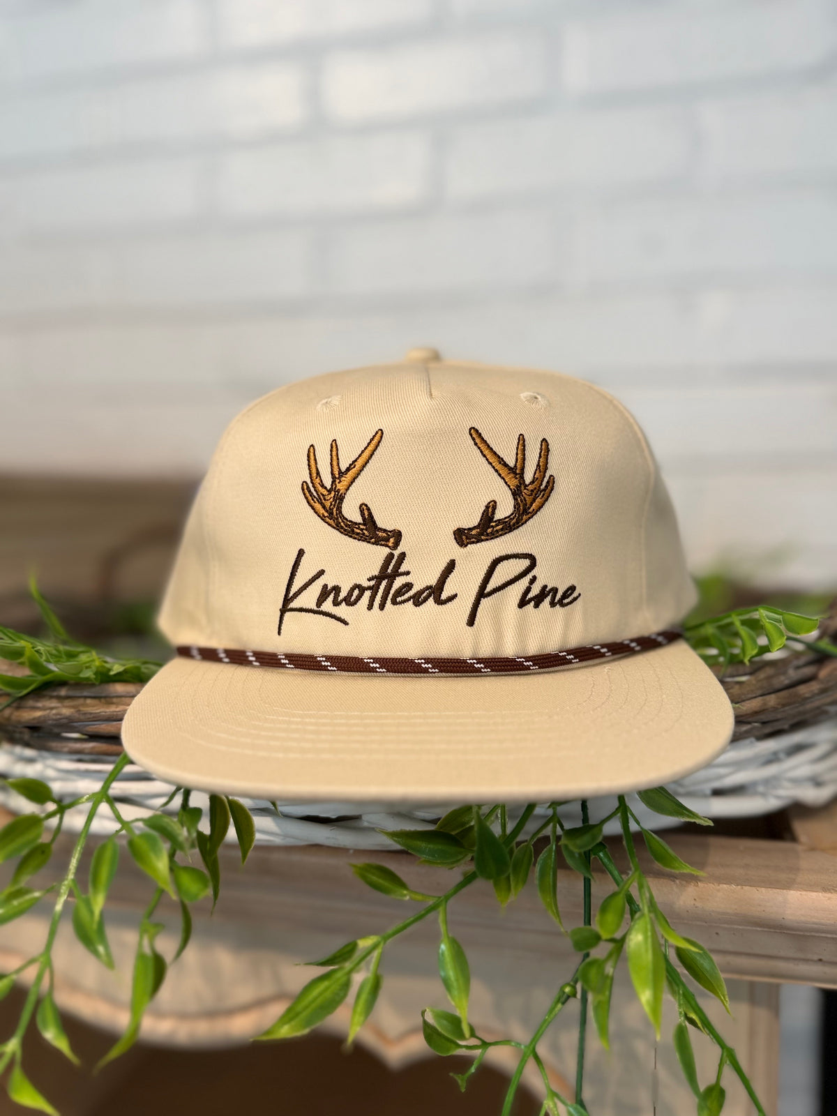 Knotted Pine Trading Co. Antlers Rope Snapback Hat