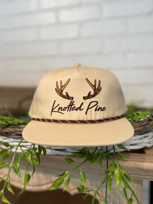 Knotted Pine Trading Co. Antlers Rope Snapback Hat