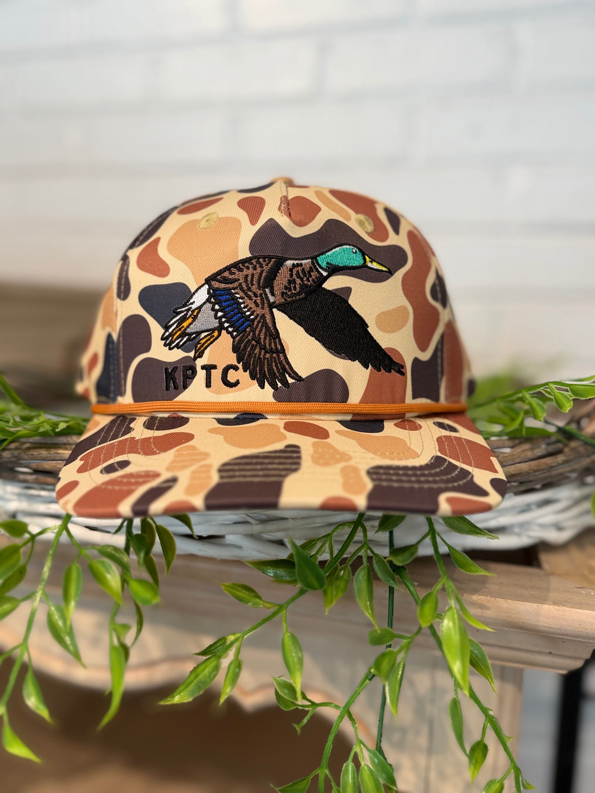 Knotted Pine Flying Mallard Snapback Hat
