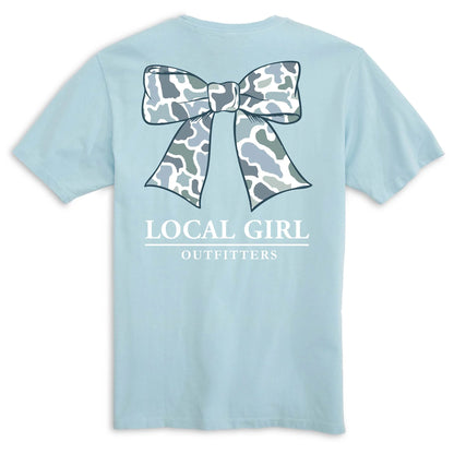 Local Girl Women's LCC Camo Bow S/S TEE Shirt