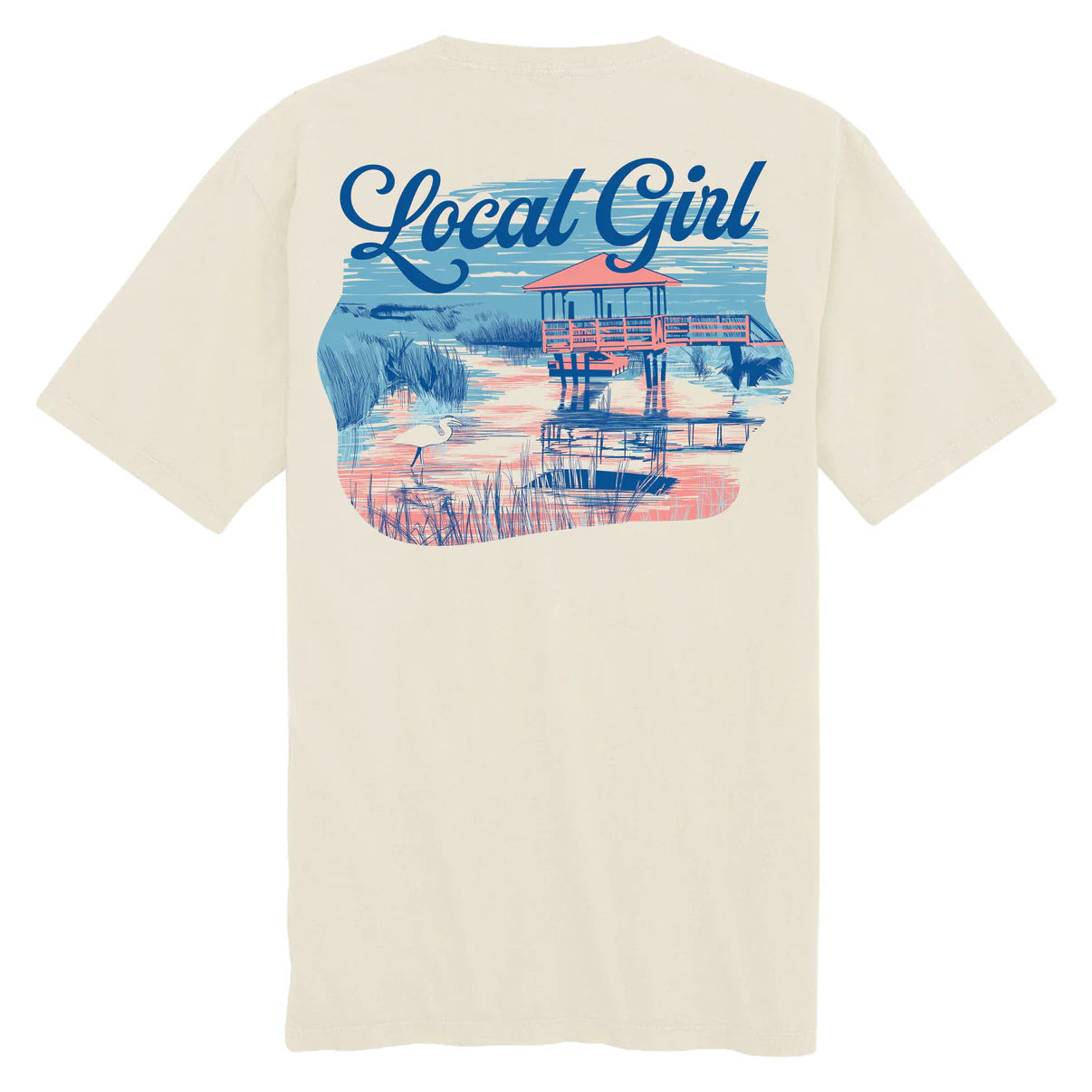 Local Girl Women's Heron Marsh S/S TEE Shirt