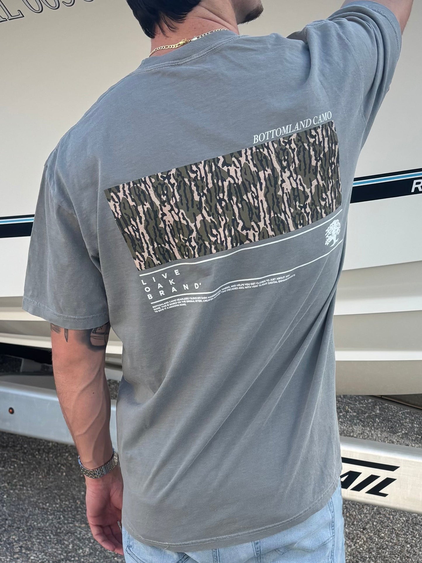 Live Oak Brand Old School Camo,Bottomland S/S TEE Shirt