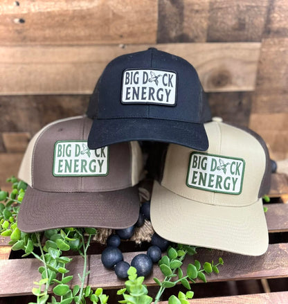 Low Country Comfort Big Duck Energy Green Patch Snapback Hat