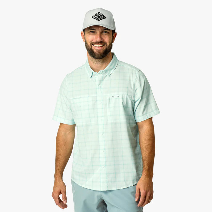 Aftco Men's Seabreeze Tech Button Down S/S Shirt