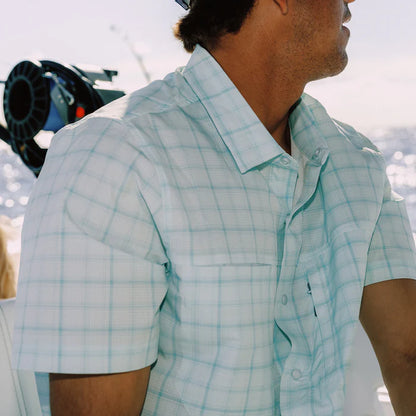 Aftco Men's Seabreeze Tech Button Down S/S Shirt