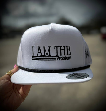 Mad Hatter I am the Problem Rope Trucker Snapback Hat
