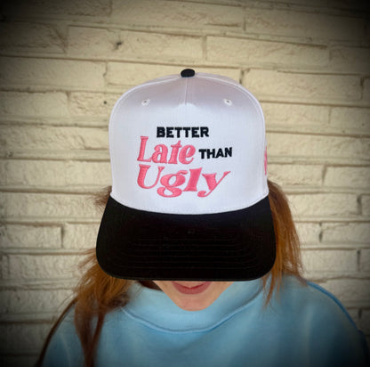 Mad Hatter Women's Better Late Than Ugly Trucker Hat