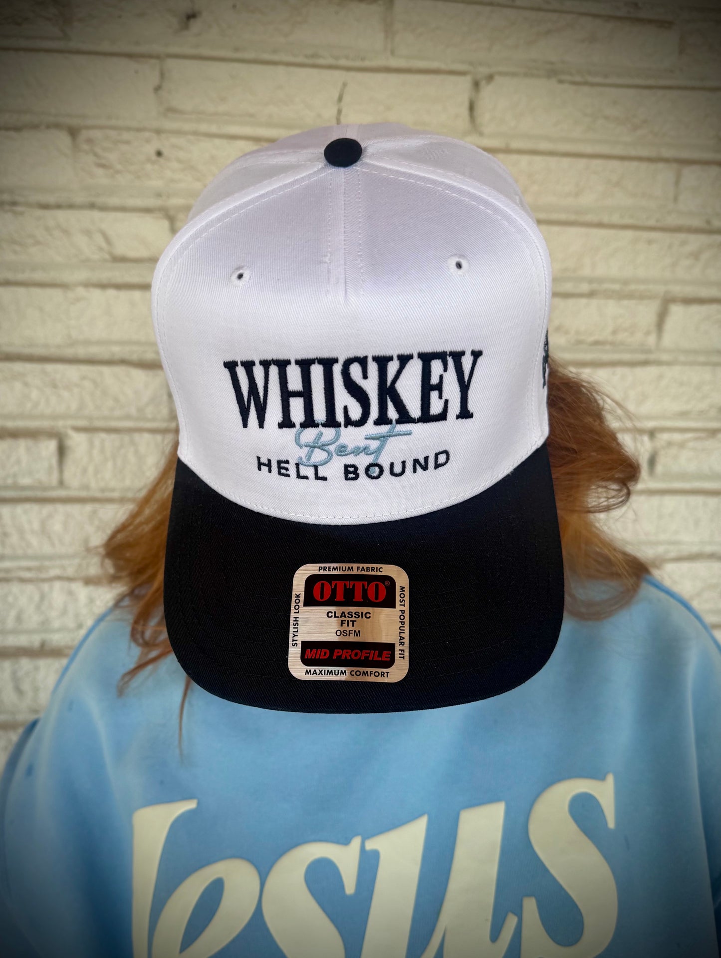 Mad Hatter Women's Whiskey Bent and Hell Bound Trucker Snapback Hat