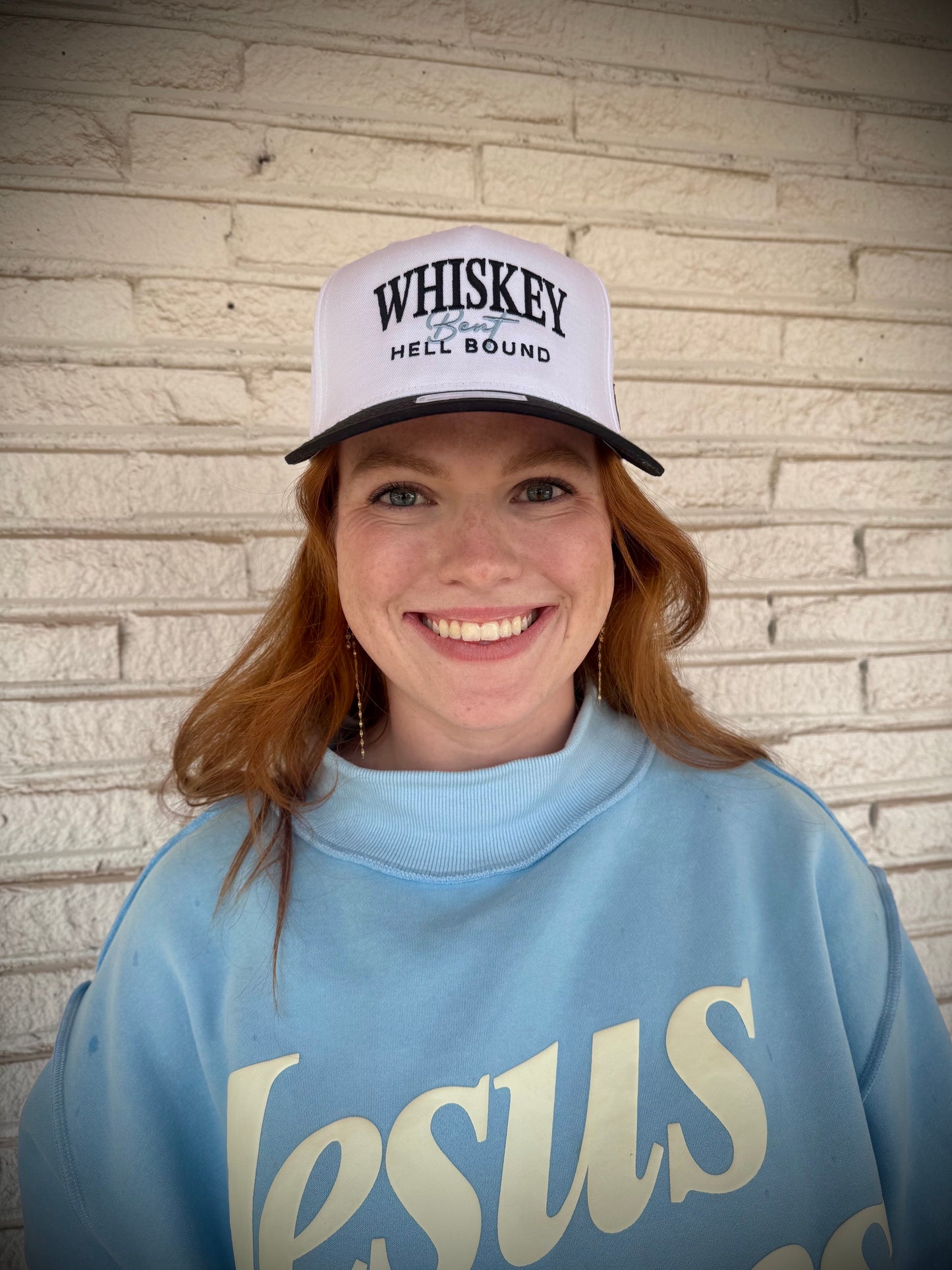 Mad Hatter Women's Whiskey Bent and Hell Bound Trucker Snapback Hat