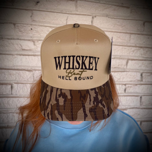 Mad Hatter Women's Whiskey Bent and Hell Bound Trucker Snapback Hat