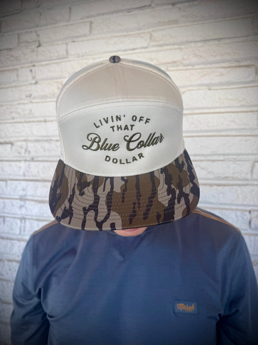 Mad Hatter Blue Collar Dollar Trucker Hat