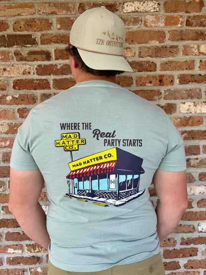 Mad Hatter Where the Real Party Starts S/S TEE Shirt