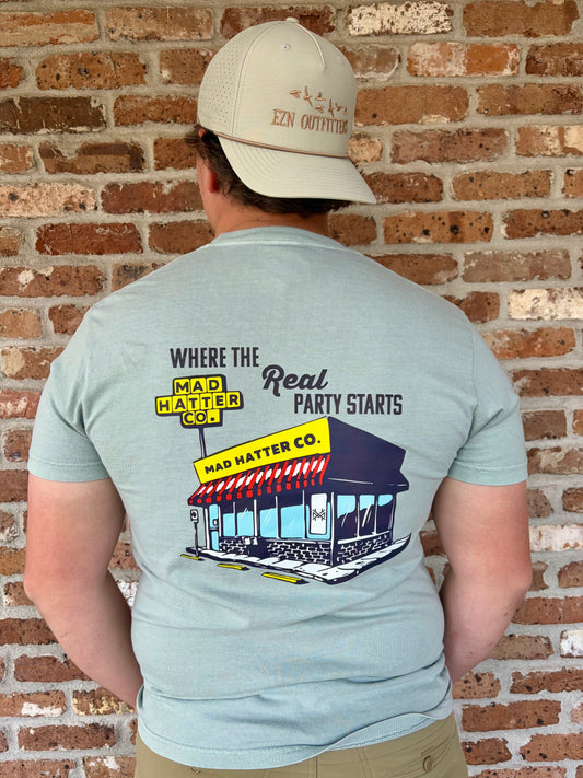 Mad Hatter Where the Real Party Starts S/S TEE Shirt