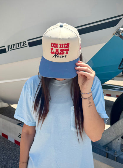 Mad Hatter Women's On His Last Nerve Trucker Hat