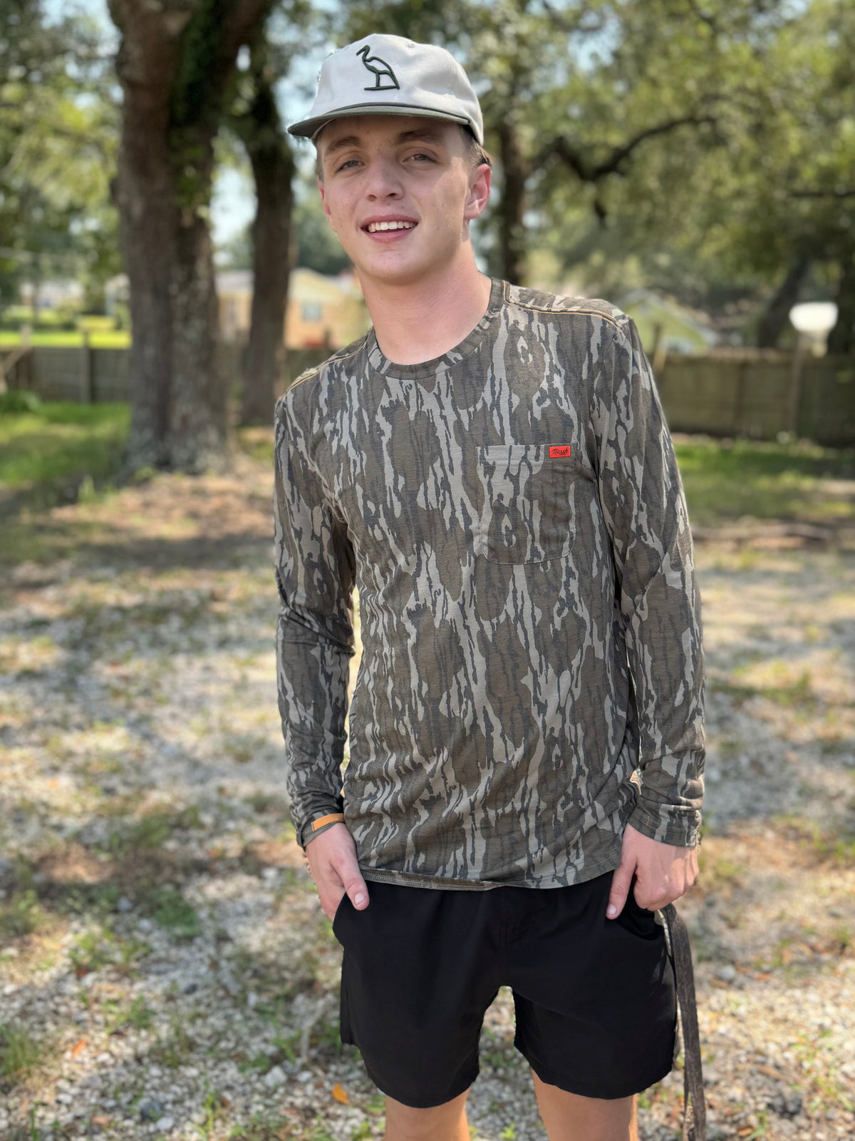 Marsh Wear Apparel Buxton Men's Mossy Oak L/S Performance Shirt