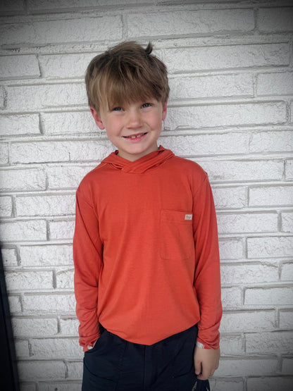 Marsh Wear Apparel Youth Buxton Hood Performance L/S Shirt