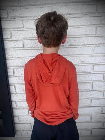 Marsh Wear Apparel Youth Buxton Hood Performance L/S Shirt