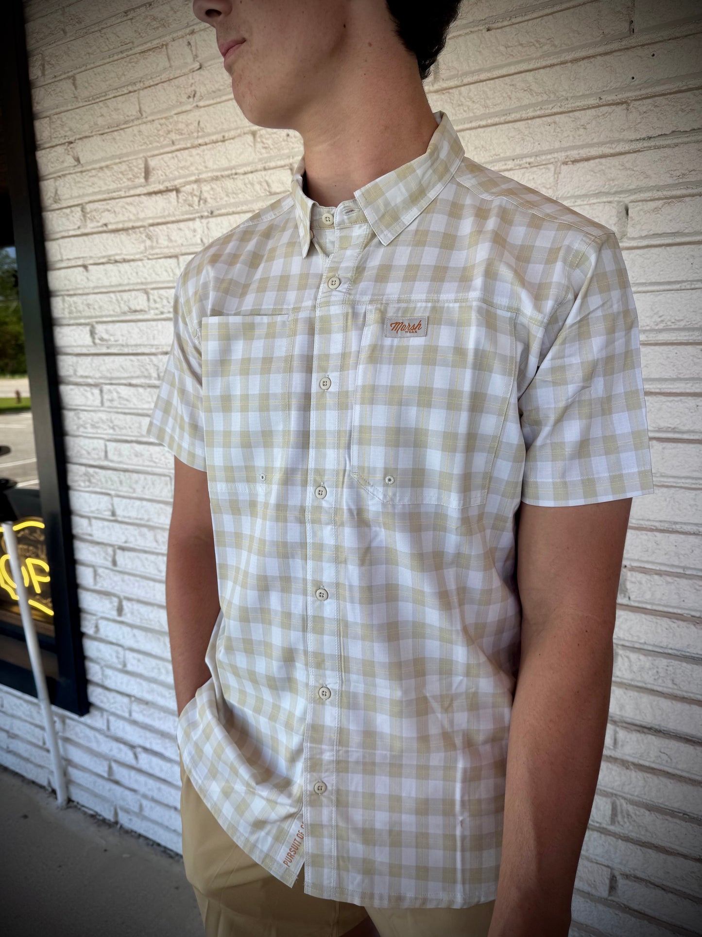 Marsh Wear Apparel Lenwood HG Tech S/S Button Down Shirt