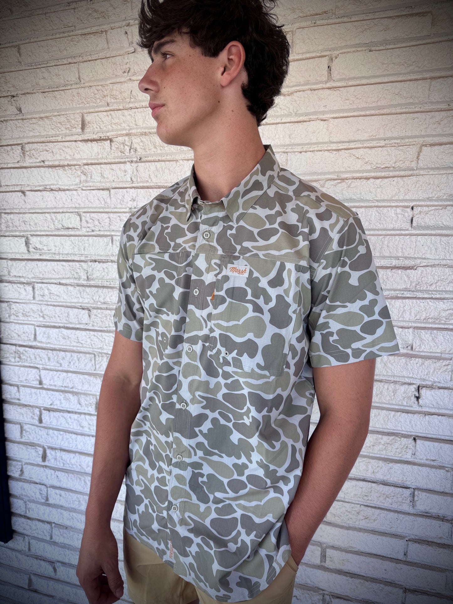 Marsh Wear Apparel Lenwood HG Tech S/S Button Down Shirt