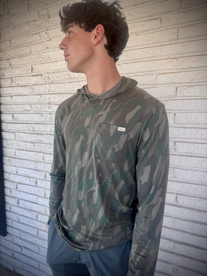 Marsh Wear Apparel Men's Buxton Hagood Hood Knitted Performance L/S Shirt