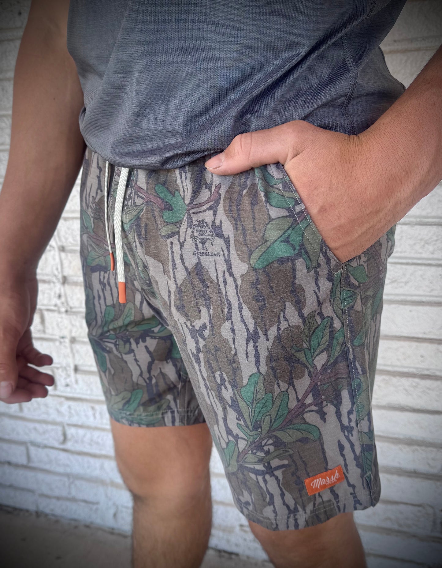 Marsh Wear Apparel Men's Fulton Mossy Oak Volley Shorts