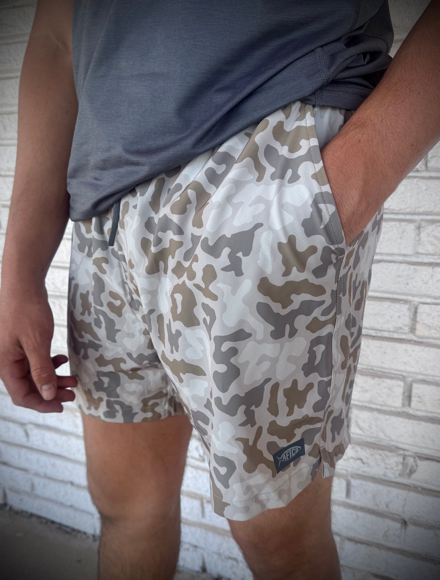 Aftco Men's Strike Short Printed Swim Trunk