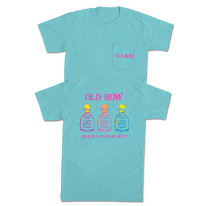 Old Row Outdoors Women's Tequila made me do it Pocket S/S TEE Shirt