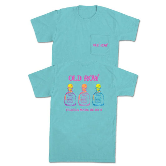 Old Row Outdoors Women's Tequila made me do it Pocket S/S TEE Shirt