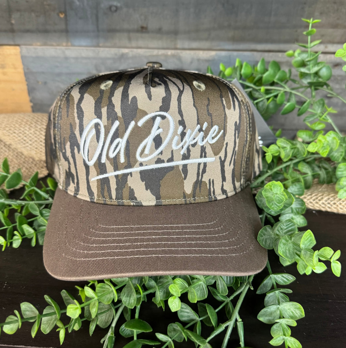 Old Dixie Script Logo Snapback Hat