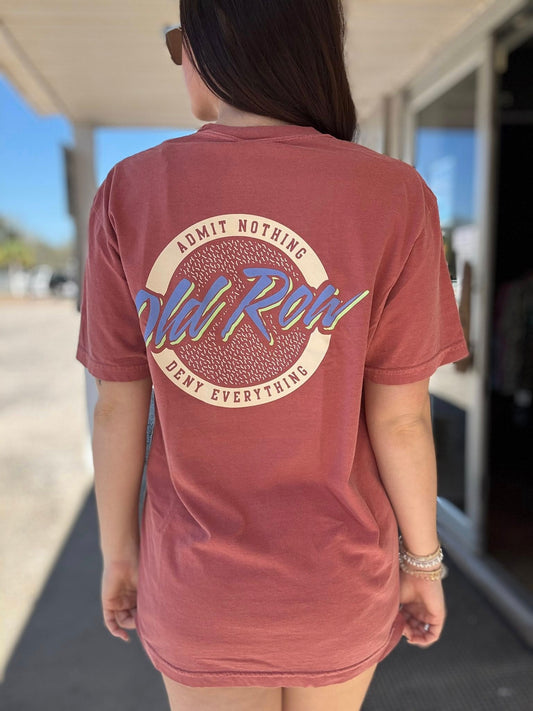 Old Row Outdoors Circle Logo Cumin w Cream Pocket S/S TEE Shirt