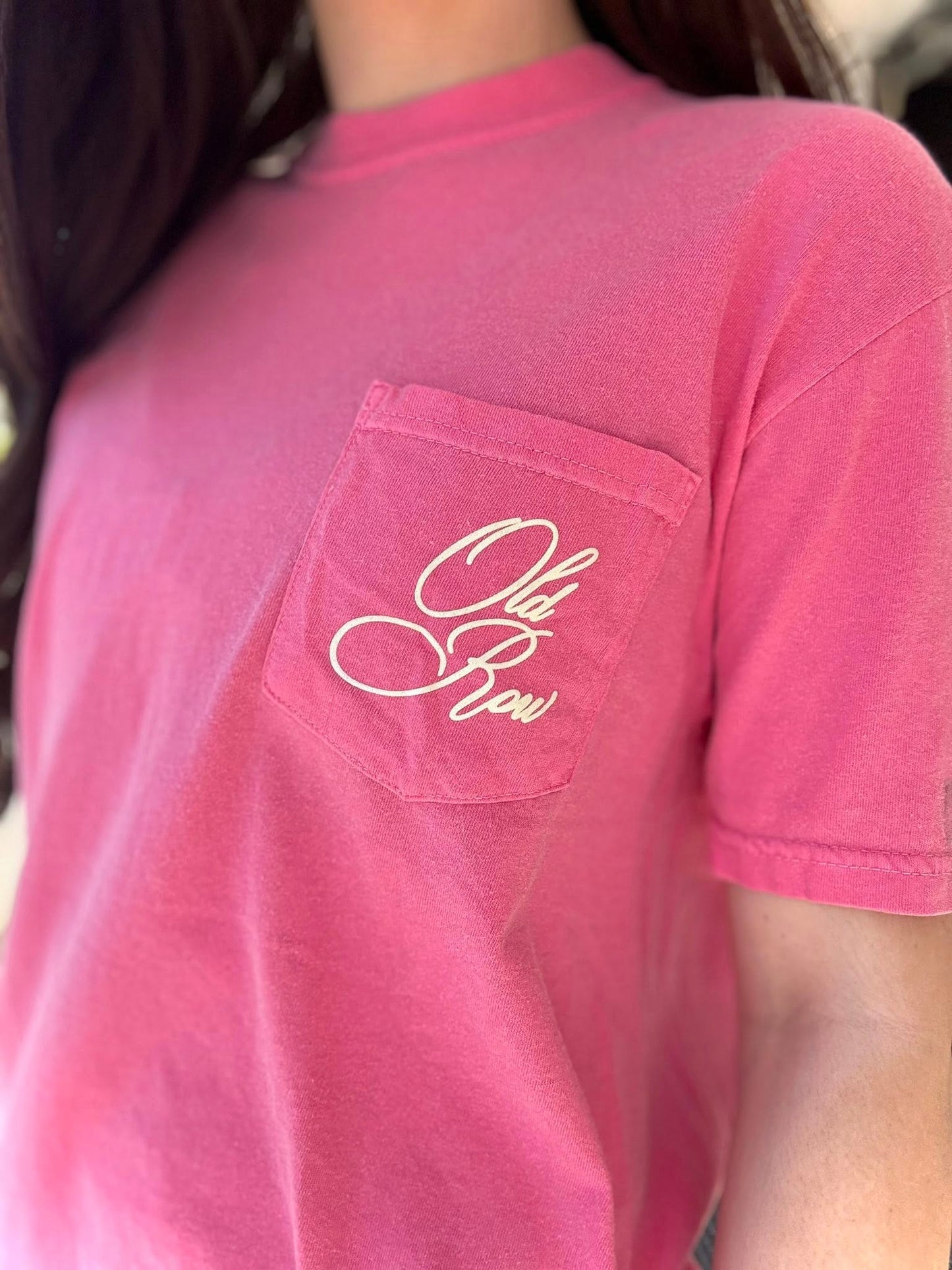 Old Row Outdoors Women's Wine Not Pocket S/S TEE Shirt