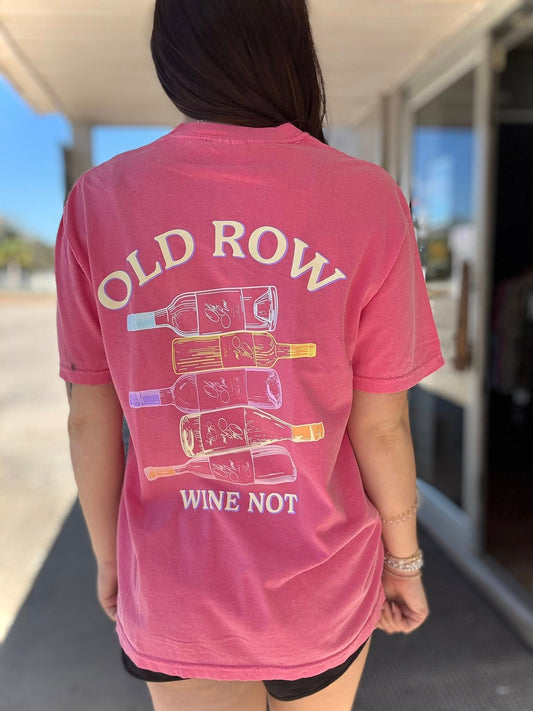 Old Row Outdoors Women's Wine Not Pocket S/S TEE Shirt