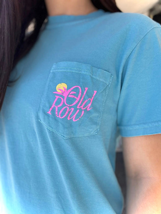 Old Row Outdoors Women's Beach Club 2.0 Pocket S/S TEE Shirt