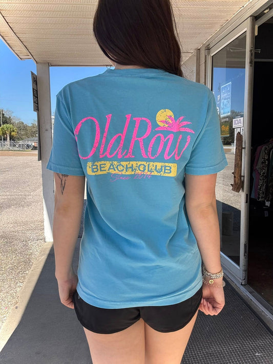 Old Row Outdoors Women's Beach Club 2.0 Pocket S/S TEE Shirt