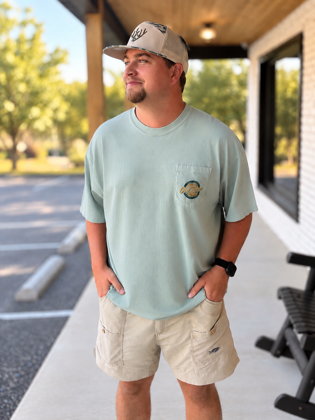 Old Row Outdoors 80s Camo Circle Pocket S/S TEE Shirt