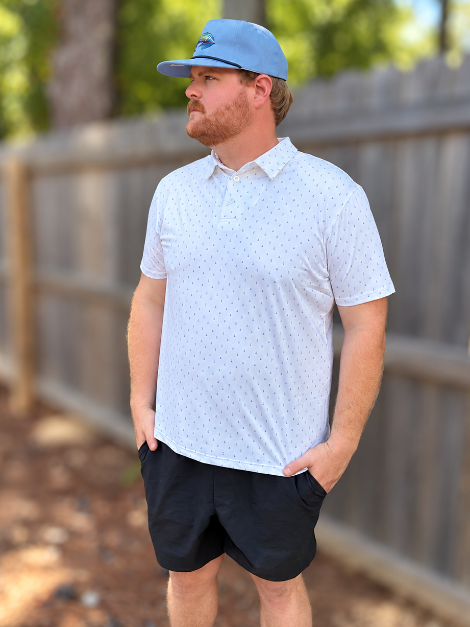 Old Row Outdoors Men's Flying Ducks Polo Shirt