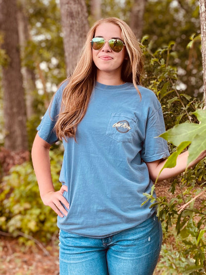 Old Row Outdoors Camo Circle Logo Pocket S/S TEE Shirt