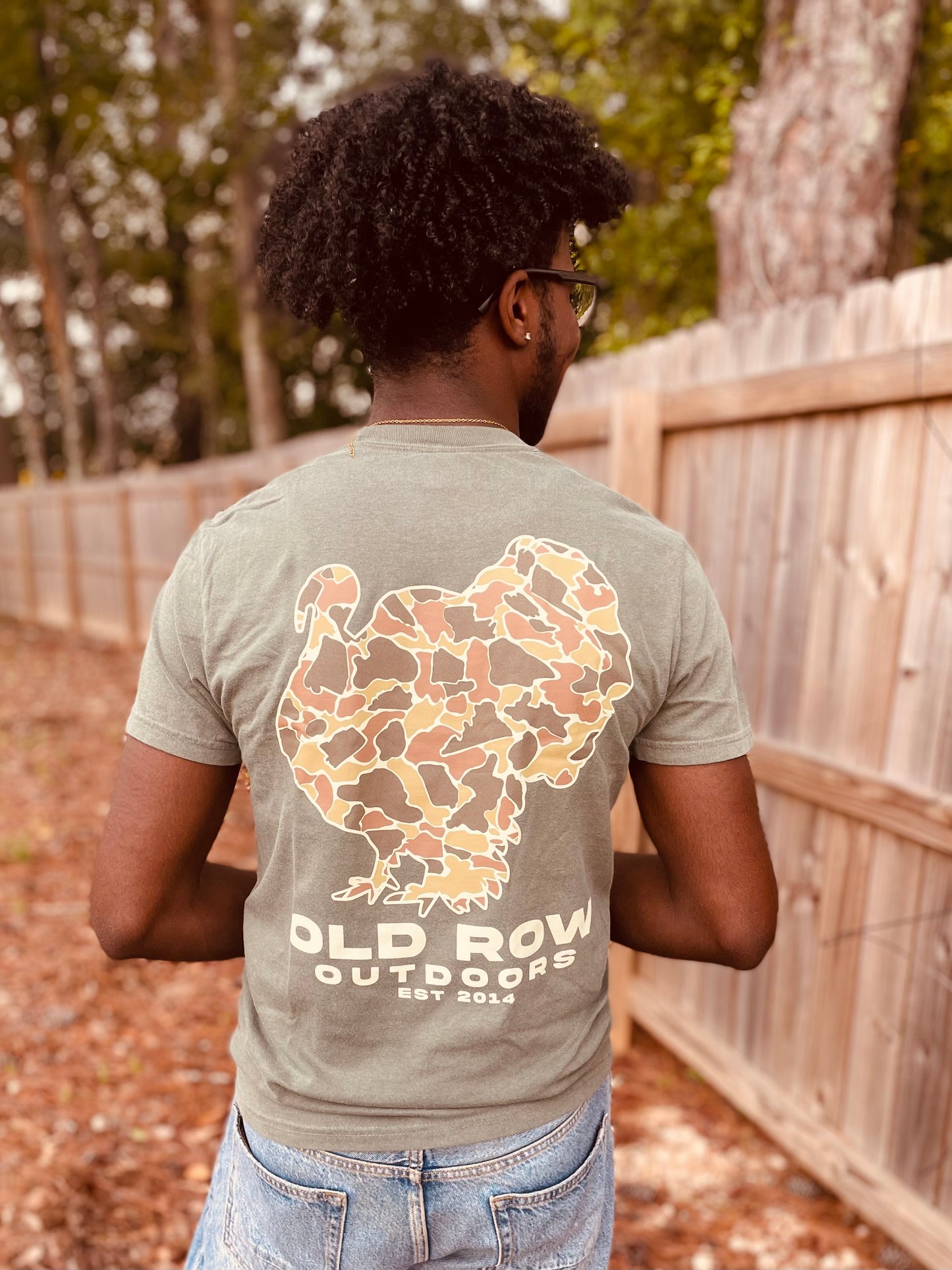 Old Row Outdoors Camo Turkey Pocket S/S TEE Shirt