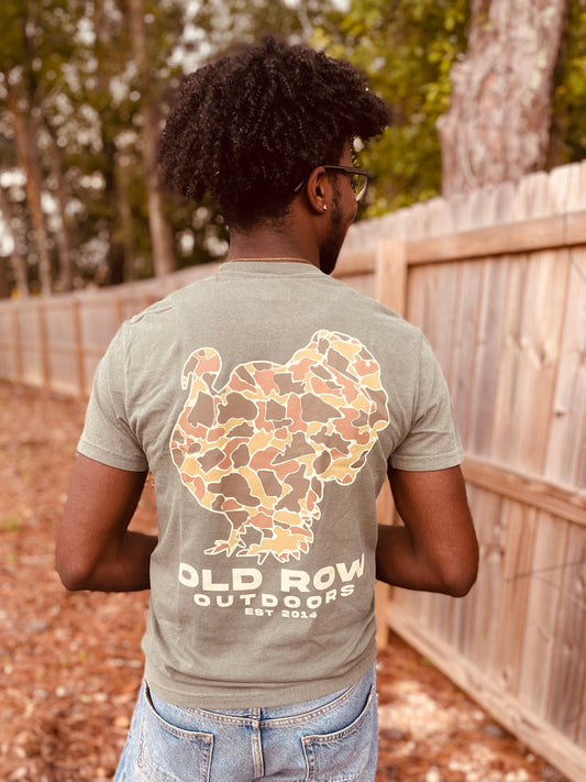 Old Row Outdoors Camo Turkey Pocket S/S TEE Shirt