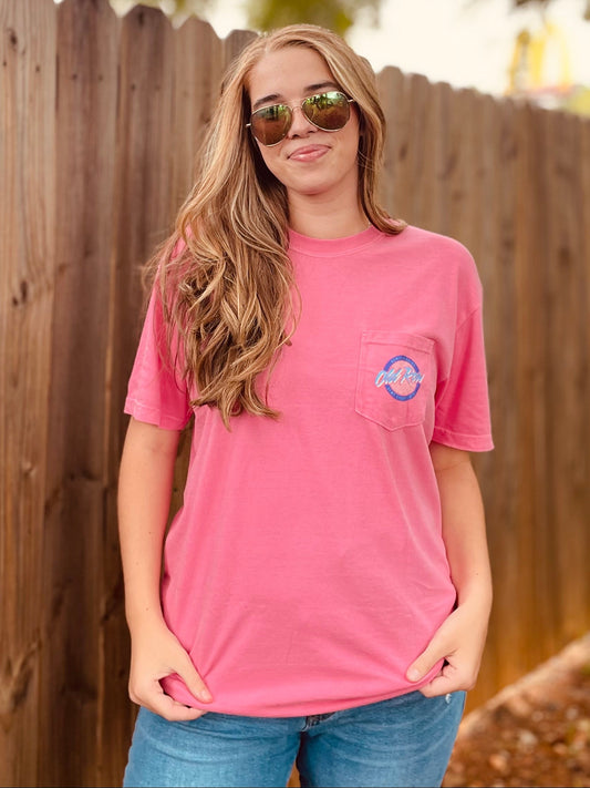 Old Row Outdoors Women's Crunchberry Circle Logo  S/S TEE Shirt